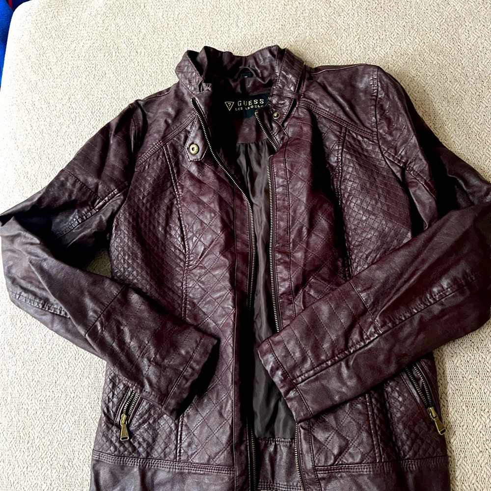 Guess leather jackets